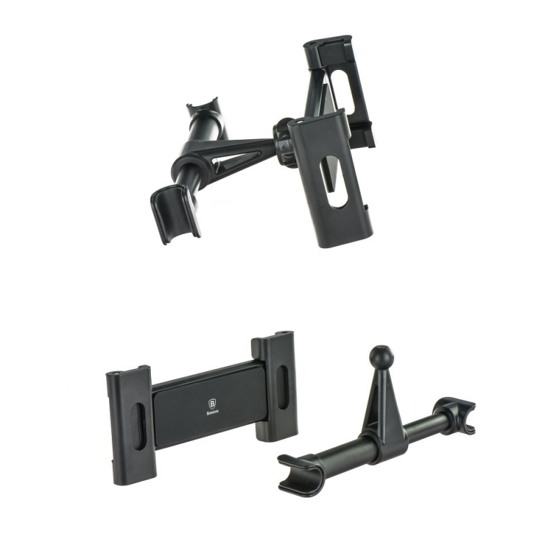 Suport Auto Tetiera Baseus BackSeat pentru Telefon / Tableta, 4.7inch - 12.9inch, Negru SUHZ-01 - De la telefon la tableta mare, acelasi suport