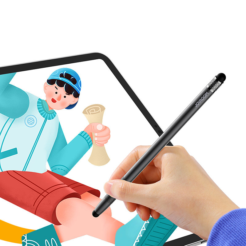Touch Pen Joyroom JR-DR01, Negru - Doua varfuri, doua feluri de lucru