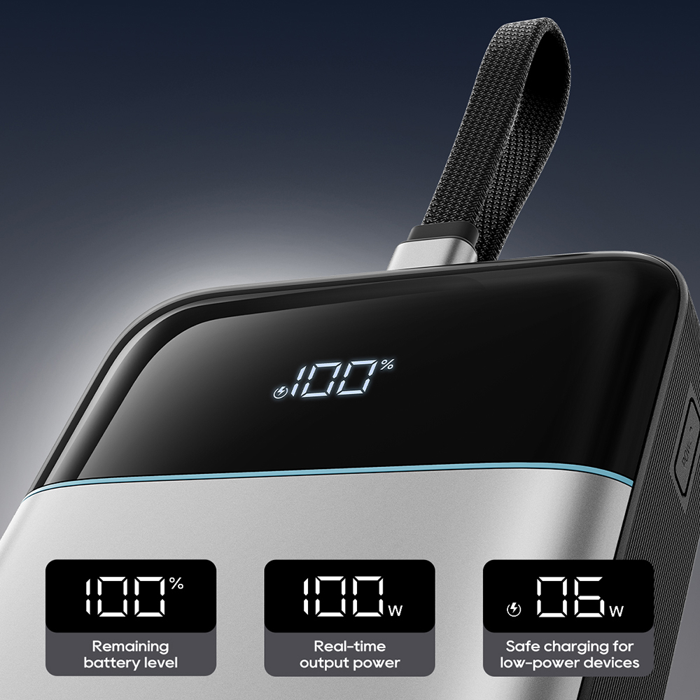 Baterie Externa Cuktech LPB252N, 25000mAh, 120W, QC + PD, 1 x USB-A - 2 x USB-C, Alba - Caracteristici