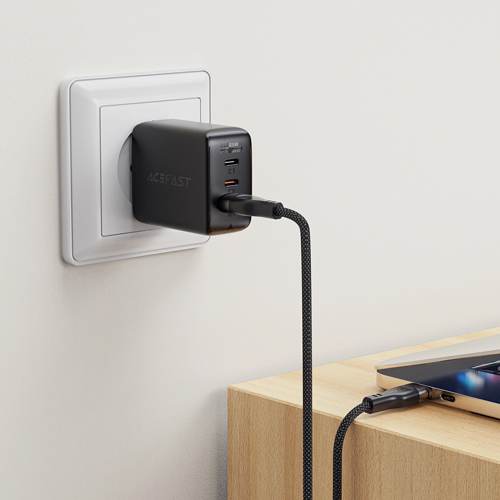 Cablu Date si Incarcare USB-A - USB-C Acefast C11-04, 18W, 1.2m, Negru - Materiale si durata