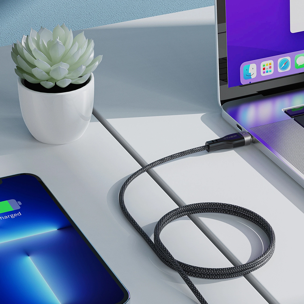 Cablu Date si Incarcare USB-A - USB-C Acefast C11-04, 18W, 1.2m, Negru - Unde se descurca