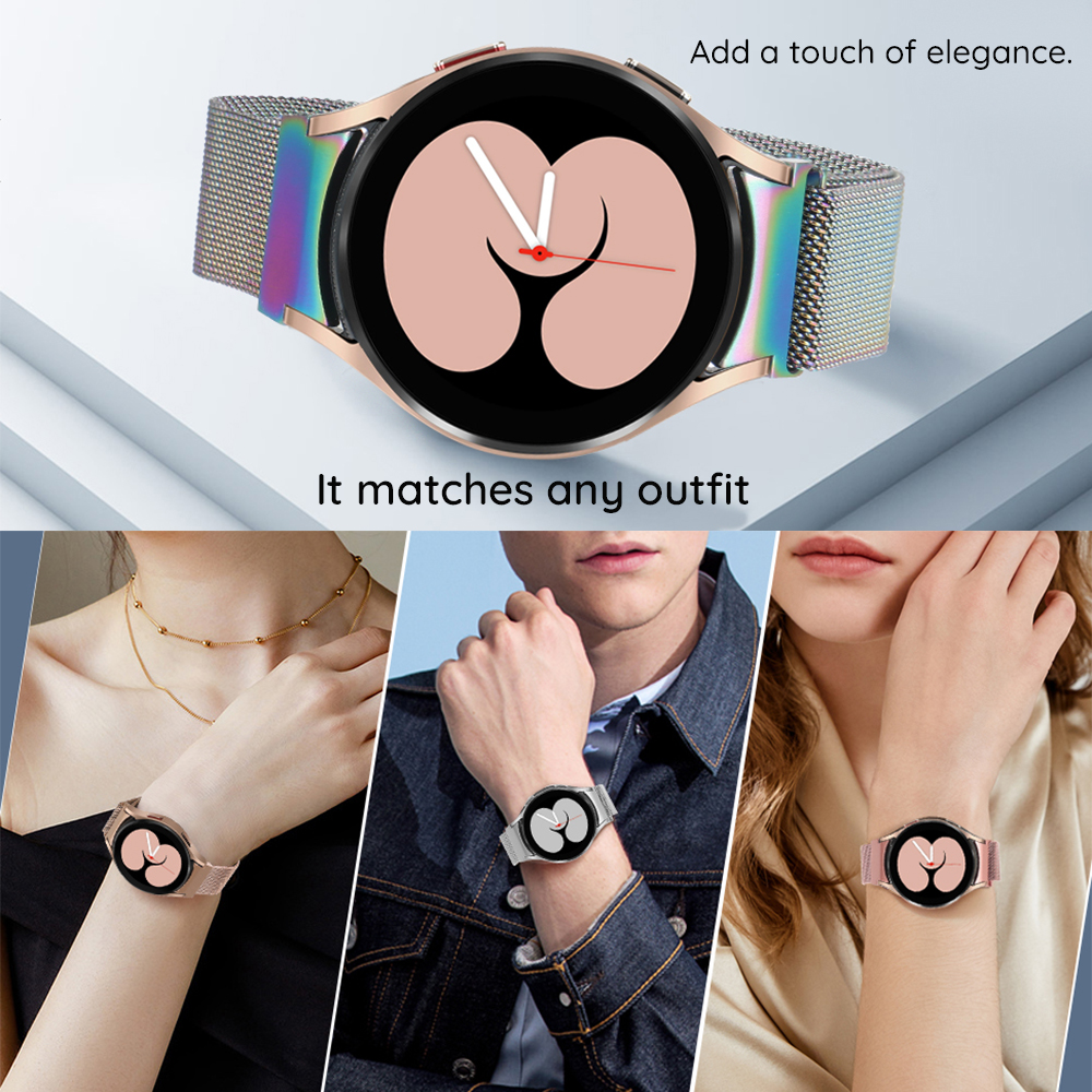 Curea Fixed Mesh pentru Apple Watch 42mm / 41mm / 40mm / 38mm Series, Aurie - Ajustare magnetica fara plangeri