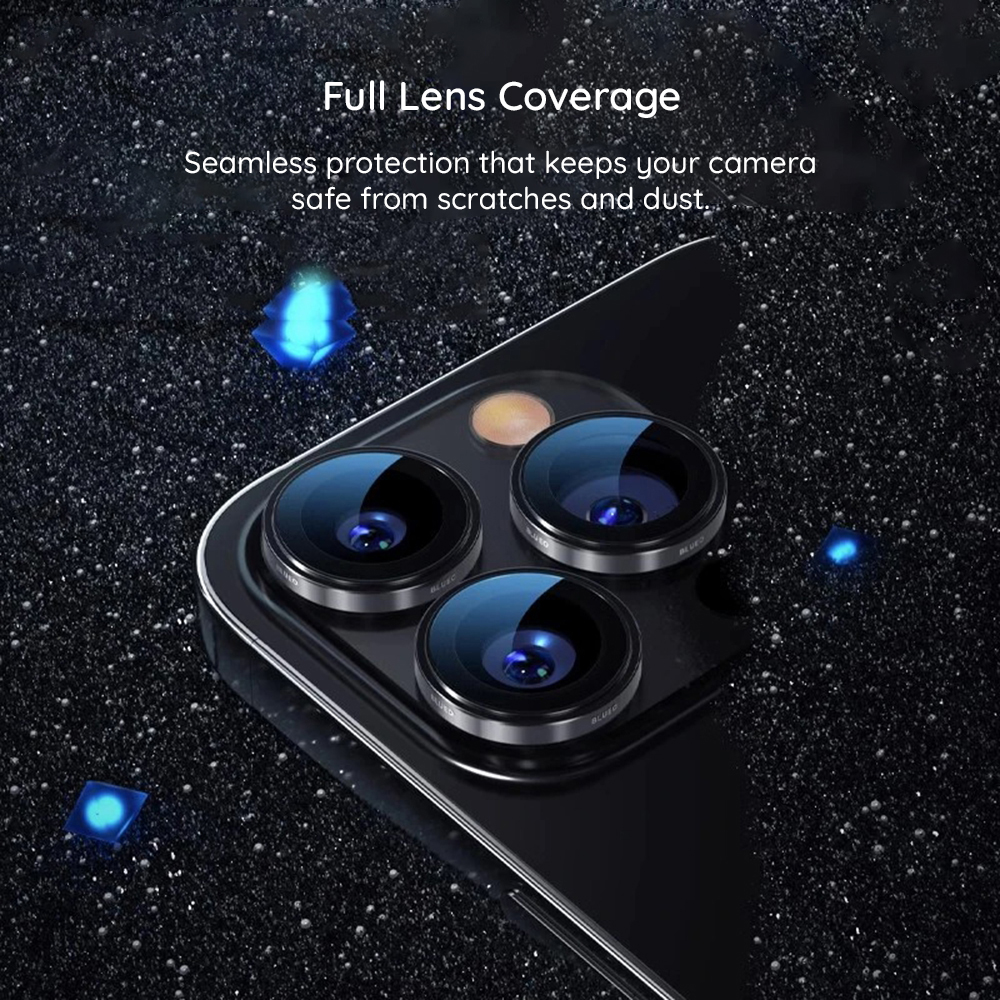Folie de protectie Camera Spate Blueo Integrated Metal pentru Apple iPhone 17 Pro, Sticla Securizata, Argintie - Compatibilitate si potrivire