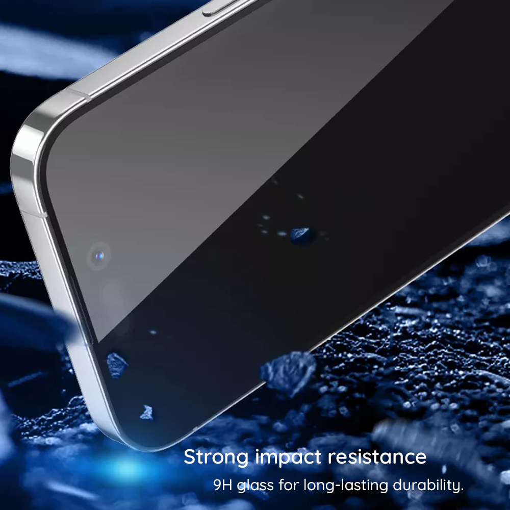 Folie de protectie Ecran Blueo Curved Edge HD Applicator pentru Apple iPhone 18 Pro / 17 Pro / 17 / 16 Pro, Sticla Securizata, Full Glue, 3D, Neagra - Aplicare si ingrijire
