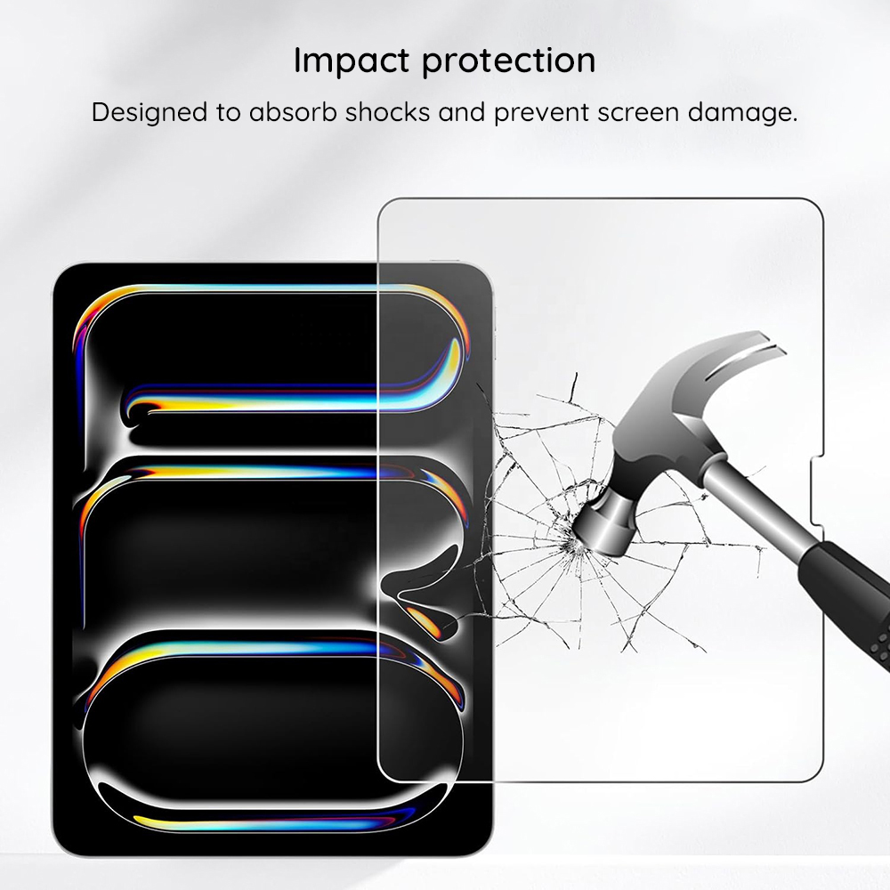 Folie de protectie Ecran Blueo HD Applicator Pro pentru Apple iPad Pro 13 (2024), Sticla Securizata, Full Glue - Potrivire pe Apple iPad Pro 13 (2024)
