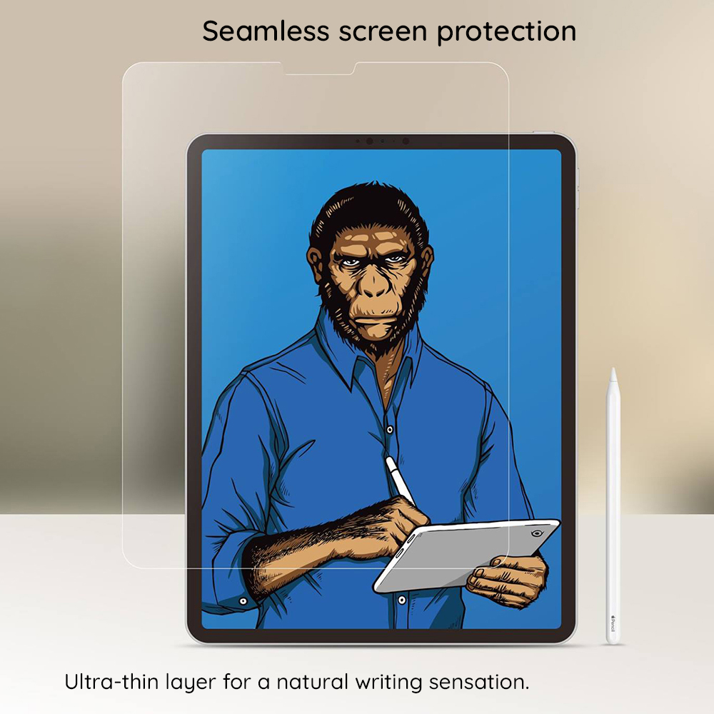 Folie de protectie Ecran Blueo Special Writing pentru Apple iPad 10.2 (2021) / 10.2 (2020) / 10.2 (2019), Plastic - Senzatia de creion pe hartie, pe ecranul de 10.2 inci