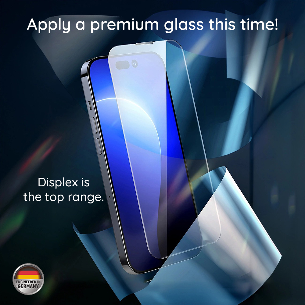 Folie de protectie Ecran Displex Premium pentru Apple iPhone 16 Plus, Sticla Securizata, Full Glue - Rezistenta la zgarieturi de zi cu zi