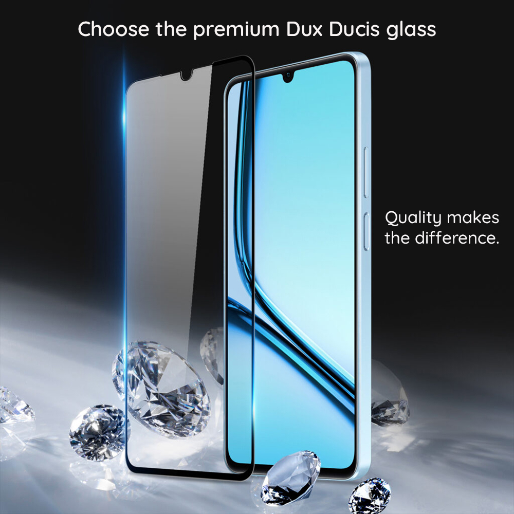 Folie de protectie Ecran DUX DUCIS pentru Samsung Galaxy S24 FE S721, Sticla Securizata, Edge Glue, Neagra - Bariera contra zgarieturilor