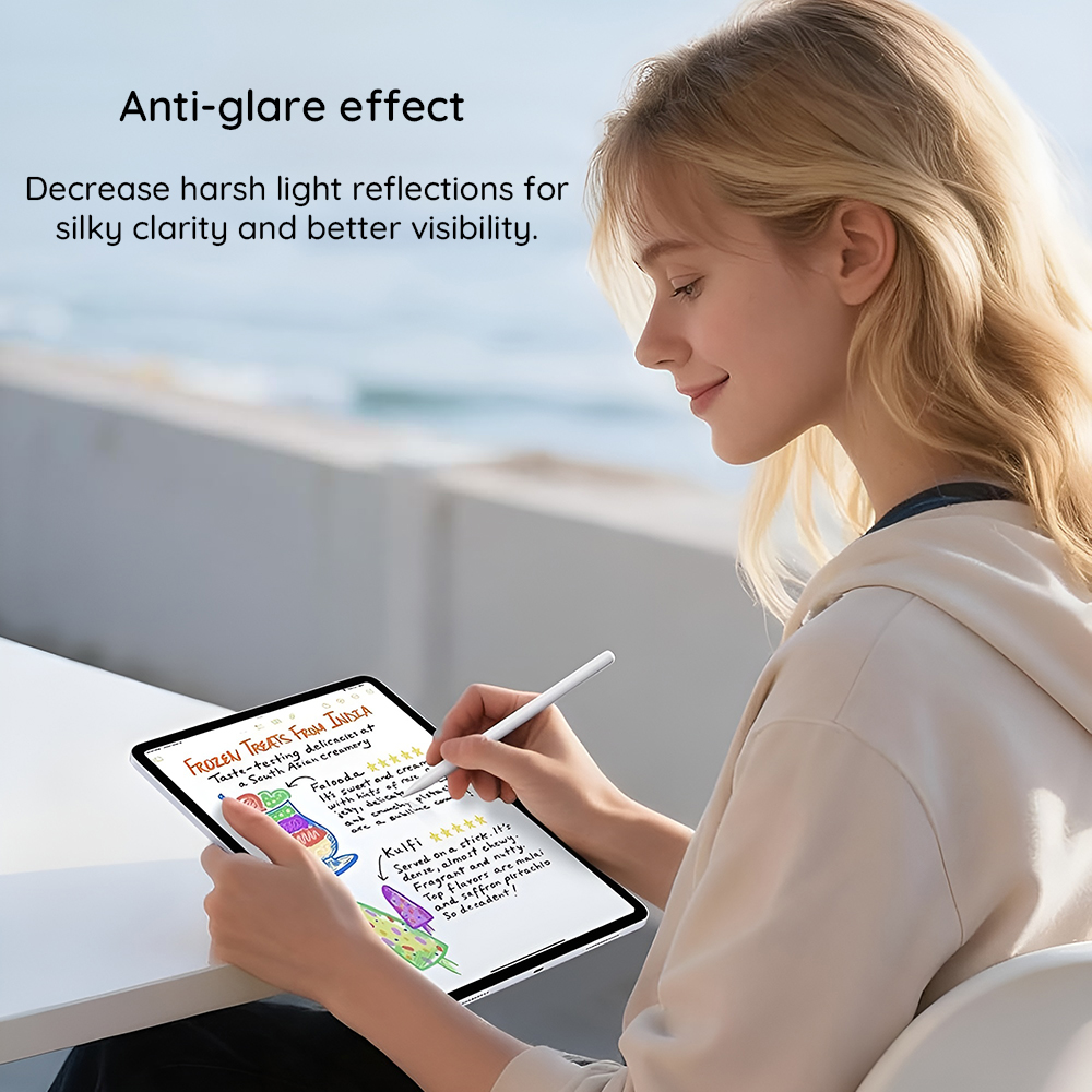 Folie de protectie Ecran ESR Paper Feel UltraFit pentru Apple iPad Air 13 (2026) / Air 13 (2025) / Air 13 (2024), Plastic, Set 2 bucati - Montaj usor, fara bule