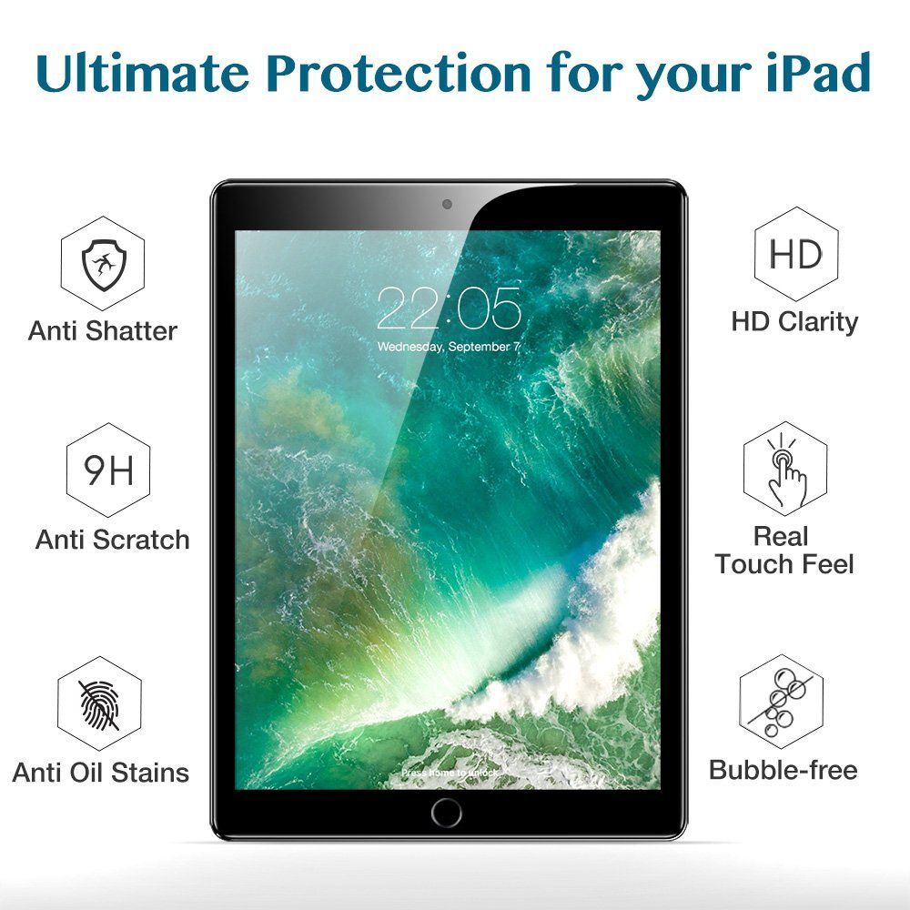 Folie de protectie Ecran ESR pentru Apple iPad Pro 13 (2024), Sticla Securizata, Full Glue - Potrivire pe Apple iPad Pro 13 (2024)