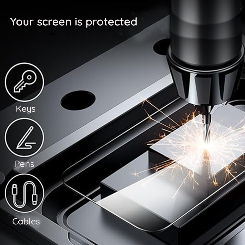 Folie de protectie Ecran ESR UltraFit Classic pentru Apple iPhone 18 Pro / 17 Pro, Sticla Securizata, Full Glue, Set 2 bucati, Neagra - Montaj fara nervi