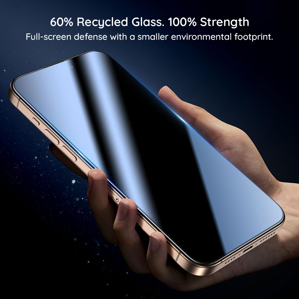 Folie de protectie Ecran Privacy PanzerGlass Ultra-Wide Fit EasyAligner pentru Samsung Galaxy S24 S921, Sticla Securizata, Full Glue - Rezistenta si montaj fara bule