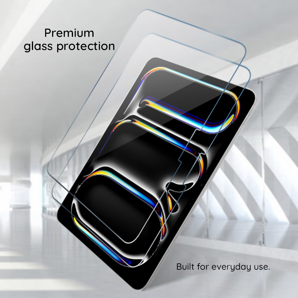 Folie de protectie Ecran Techsuit ArmorGlass CrystalHD pentru Samsung Galaxy Tab S10+ / Tab S9 FE+, Sticla Securizata, Full Glue, Set 2 bucati - Montaj usor, fara conflict cu husa