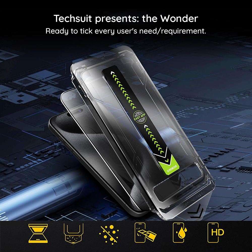 Folie de protectie Ecran Privacy Techsuit TitanGlass pentru Apple iPhone 11 Pro / XS / X, Sticla Securizata, Full Glue, Set 2 bucati - Confidentialitate fara compromis la atingere