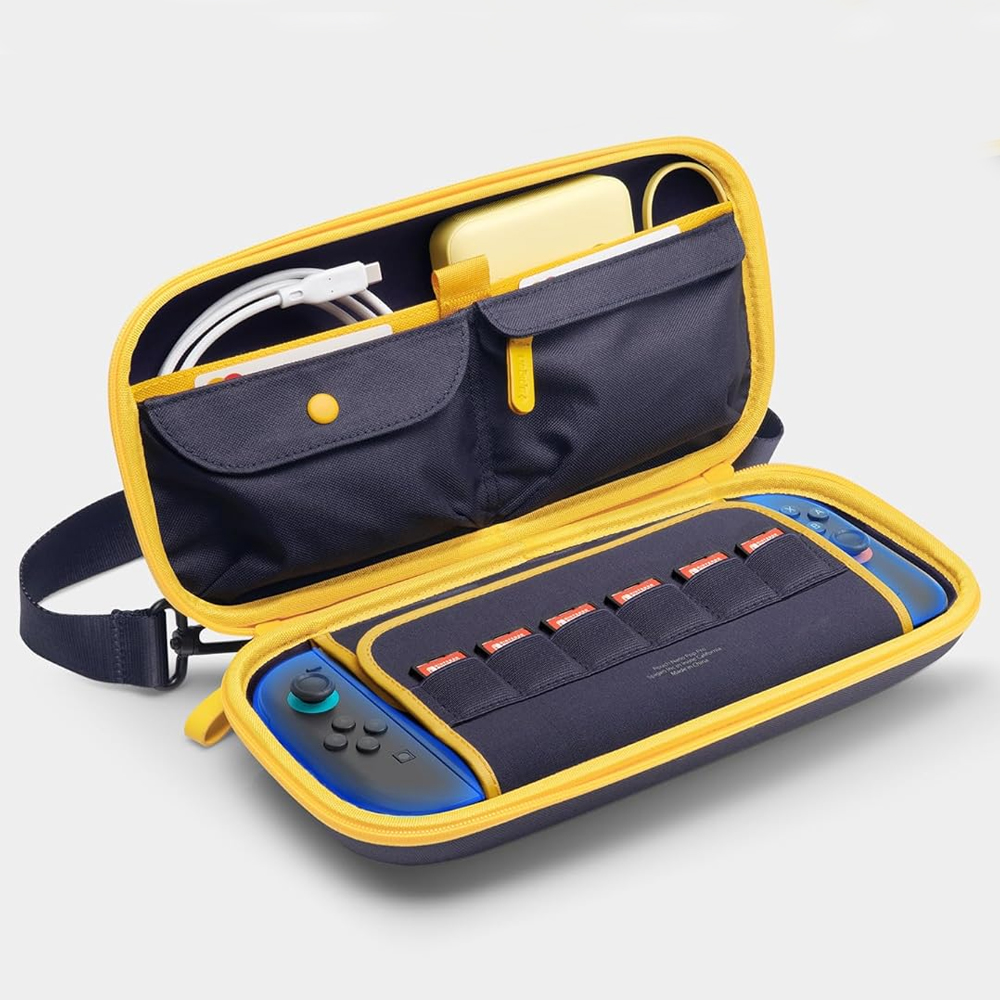Geanta Protectie Spigen Nano Pop Pro pentru Consola Nintendo Switch 2, Bleumarin AGP09565 - Cand o scoti din casa