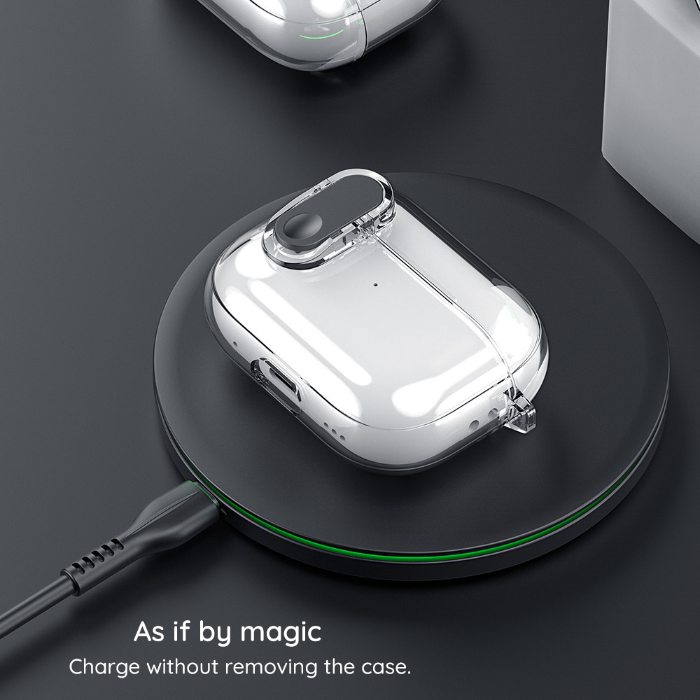 Husa DUX DUCIS PECL pentru Apple AirPods 4, Roz - Scut pentru casti