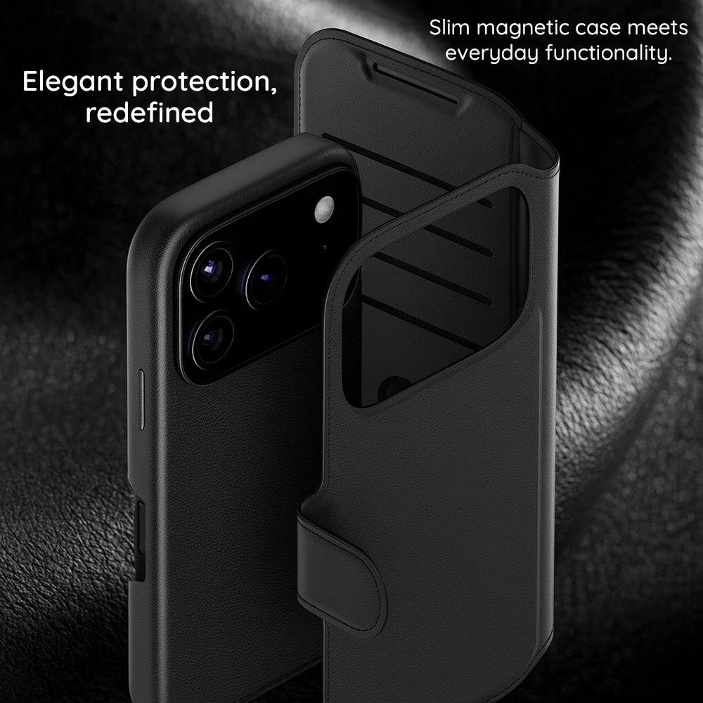 Husa MagSafe pentru Apple iPhone 17 Pro / 18 Pro, PanzerGlass, Care Feature Tango Two-in-One, Neagra - MagSafe si protectie