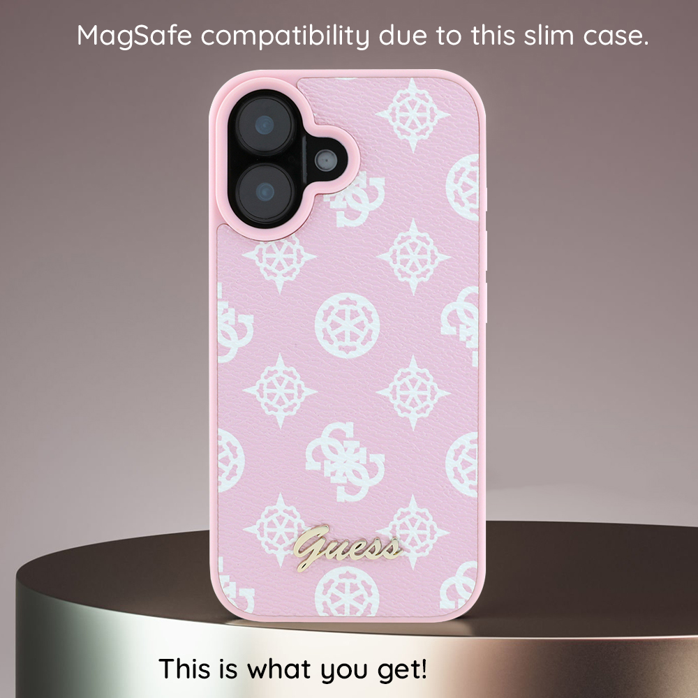 Husa MagSafe pentru Apple iPhone 18 Pro Max / 17 Pro Max, Guess, Peony 4G Small Logo, Visinie - Caracteristici