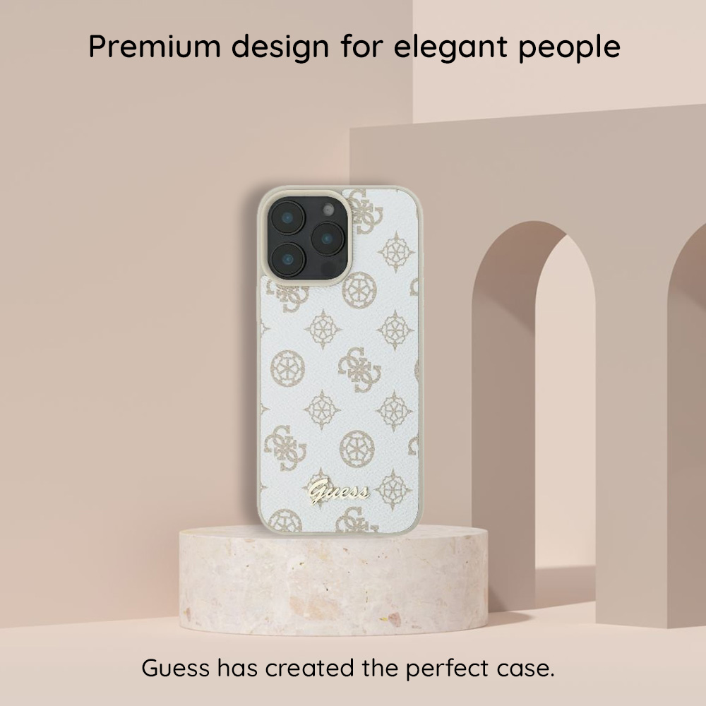 Husa MagSafe pentru Apple iPhone 18 Pro Max / 17 Pro Max, Guess, Peony 4G Small Logo, Visinie - Utilizare si intretinere