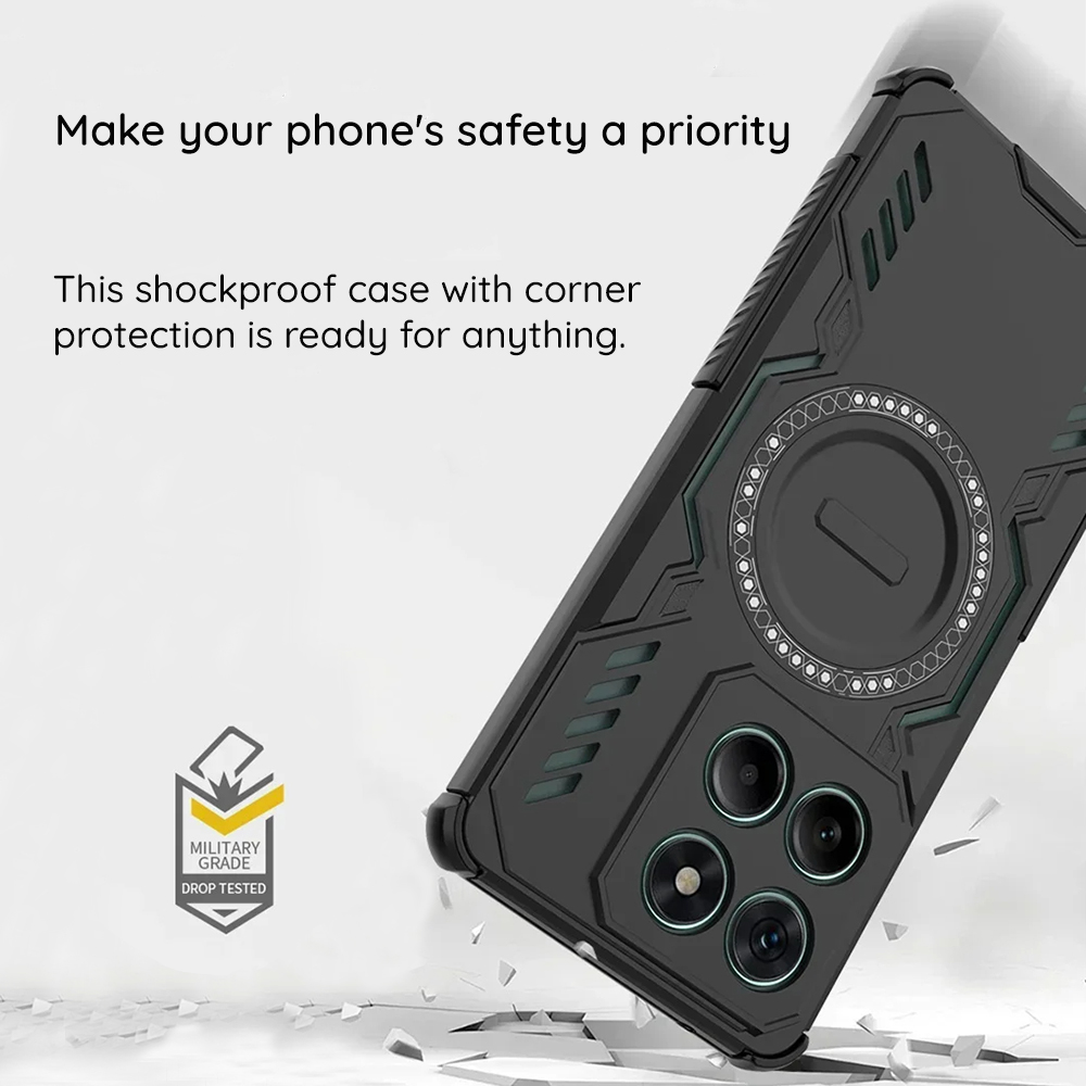 Husa MagSafe pentru Google Pixel 11, Techsuit, ArmorMag, Neagra - Caracteristici