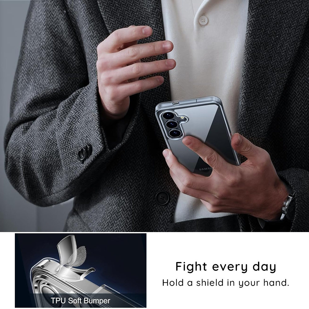 Husa pentru Samsung Galaxy Z Fold8 F971, Blueo, Ultra Clear Anti-Drop, Transparenta - Demontare si remontare nesimtita