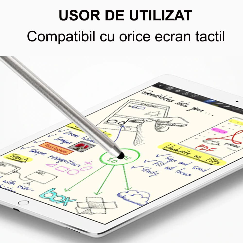 Touch Pen Techsuit JC01, Turcoaz - Cum se poarta cu ecranul
