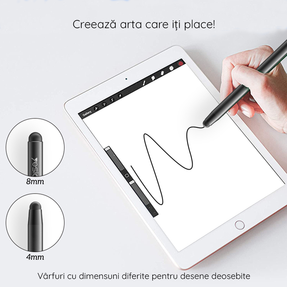 Touch Pen Yesido ST01, Negru - Ce sa nu astepti de la el